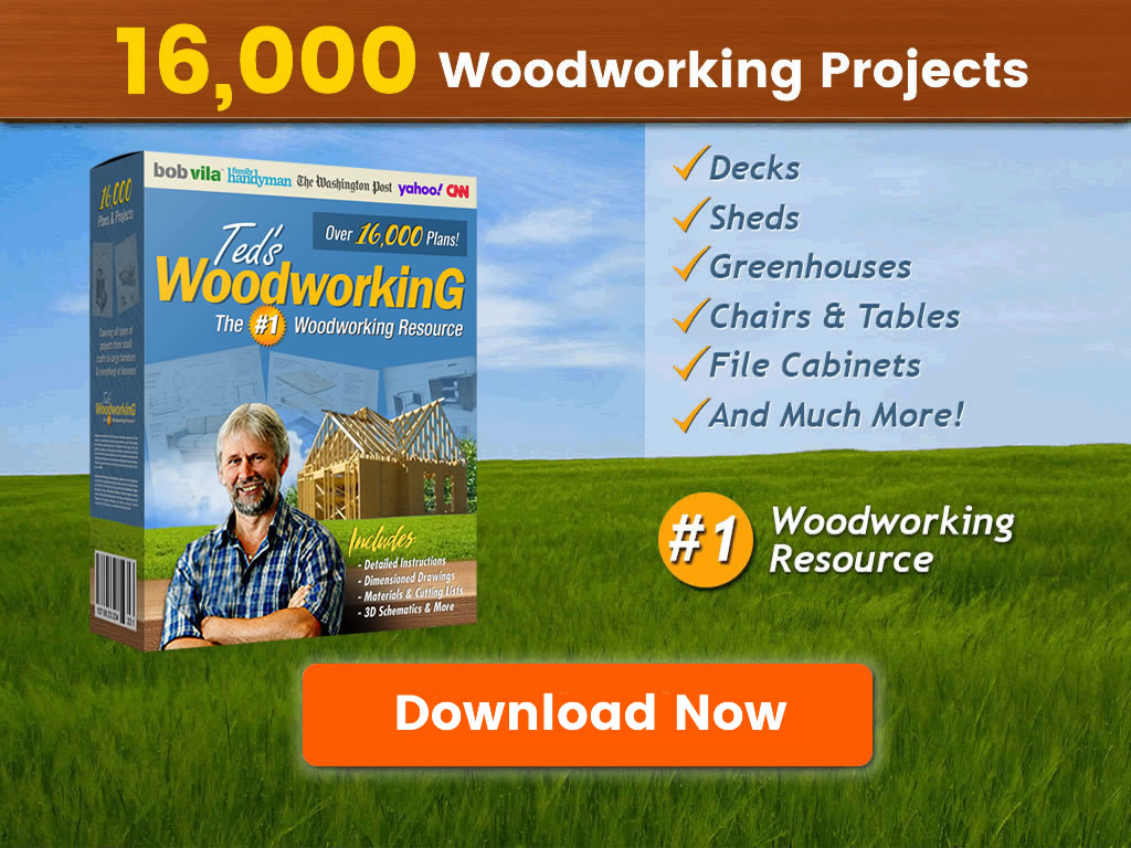 Image of Ted's Woodworking bundle download ad